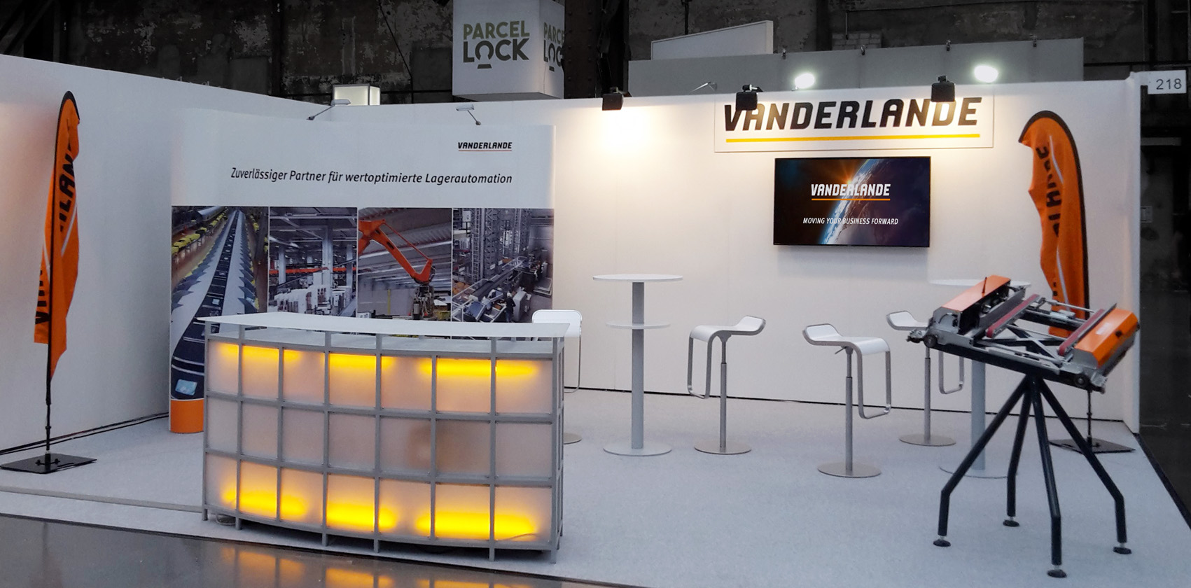 Hoffmann Messebau GmbH Neocom 2015 Vanderlande